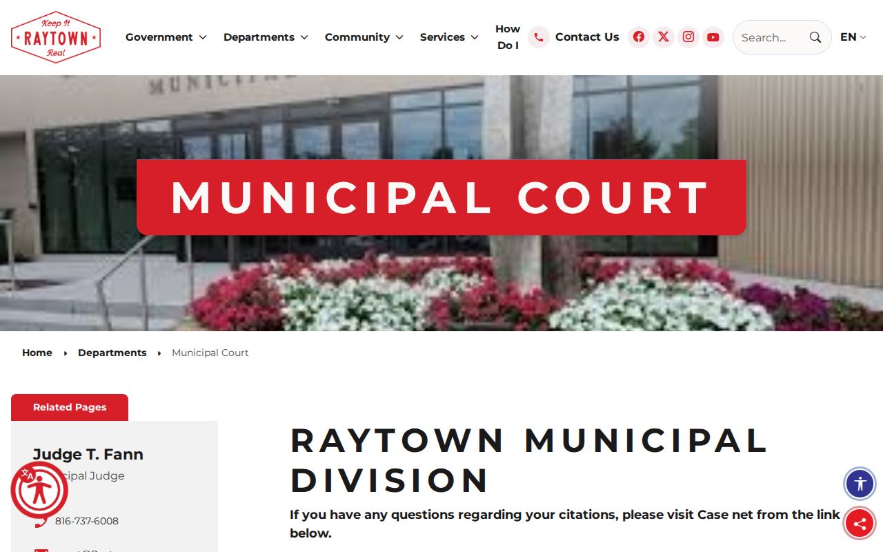 Raytown court docket Municipal Court schedule and rules